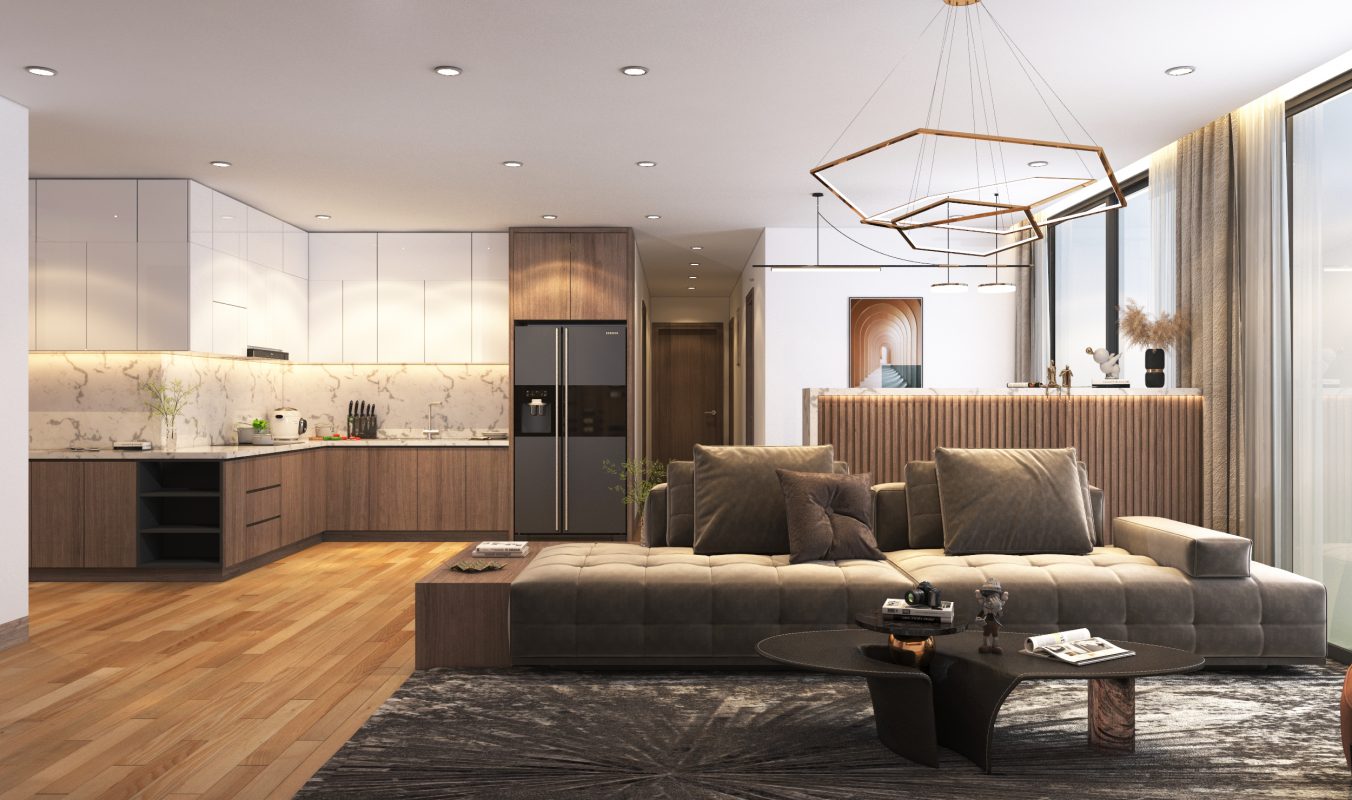 Phòng khách Meyhomes Đan Phượng